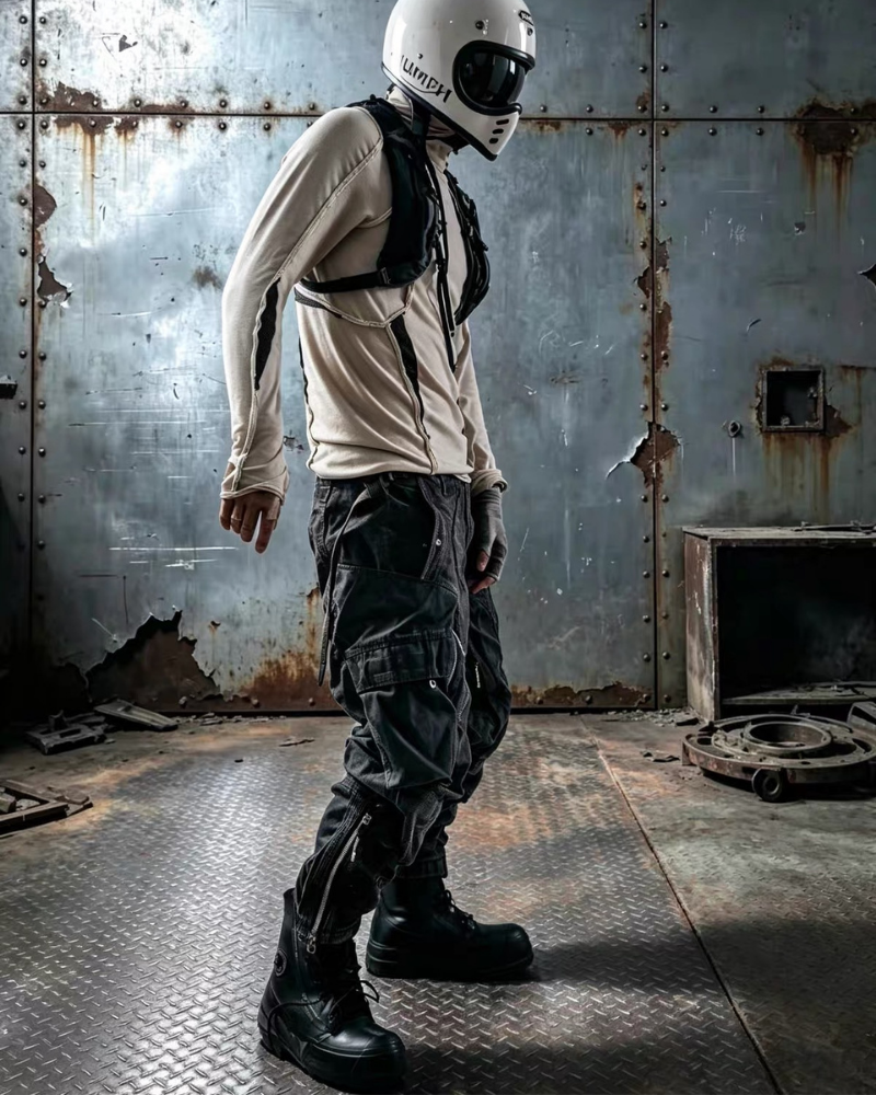 Post-Apocalyptic Distressed Wasteland Tactical Cargo Pants