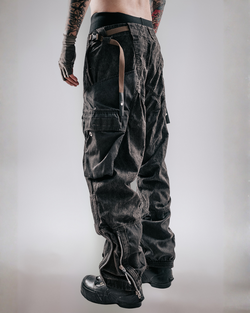 Post-Apocalyptic Distressed Wasteland Tactical Cargo Pants