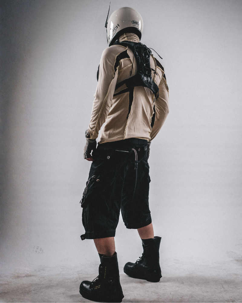 Post-Apocalyptic Wasteland Distressed Cargo Shorts