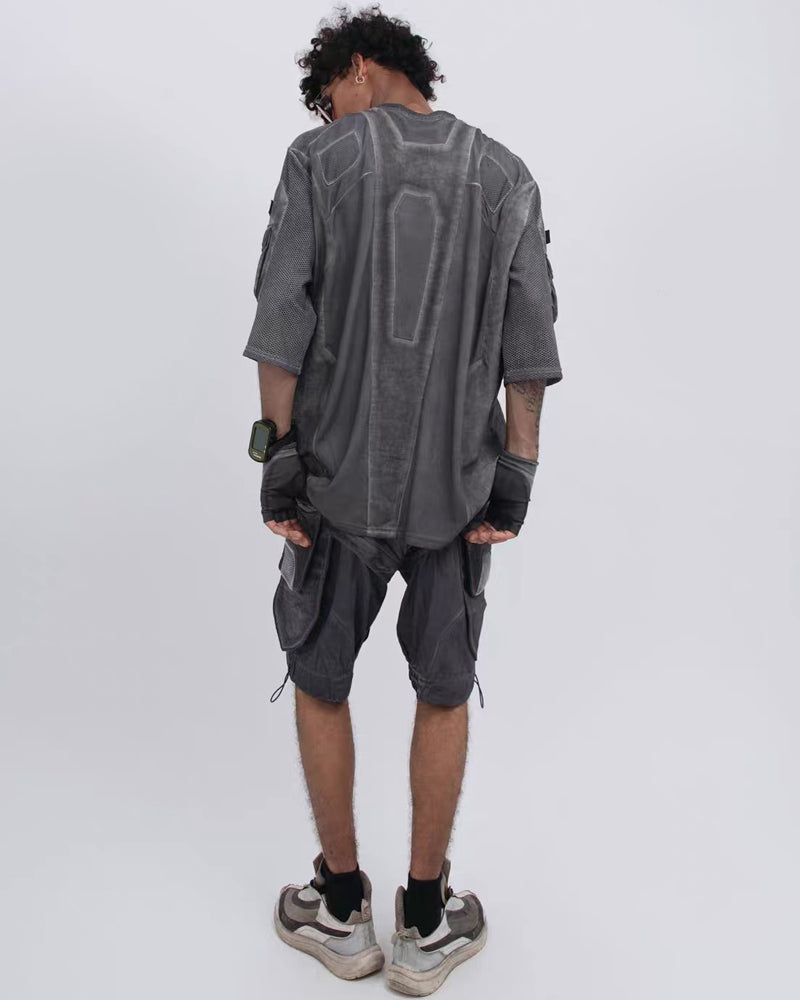 Post-Apocalyptic Wasteland Mesh Half-Sleeve T-Shirt