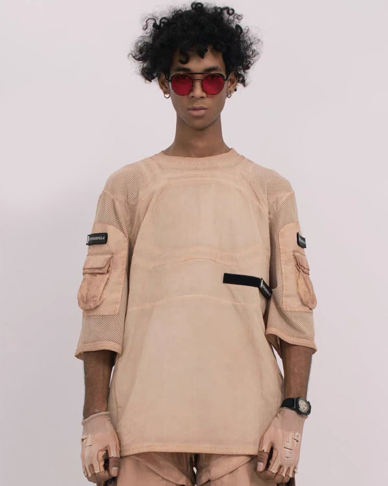Post-Apocalyptic Wasteland Mesh Half-Sleeve T-Shirt