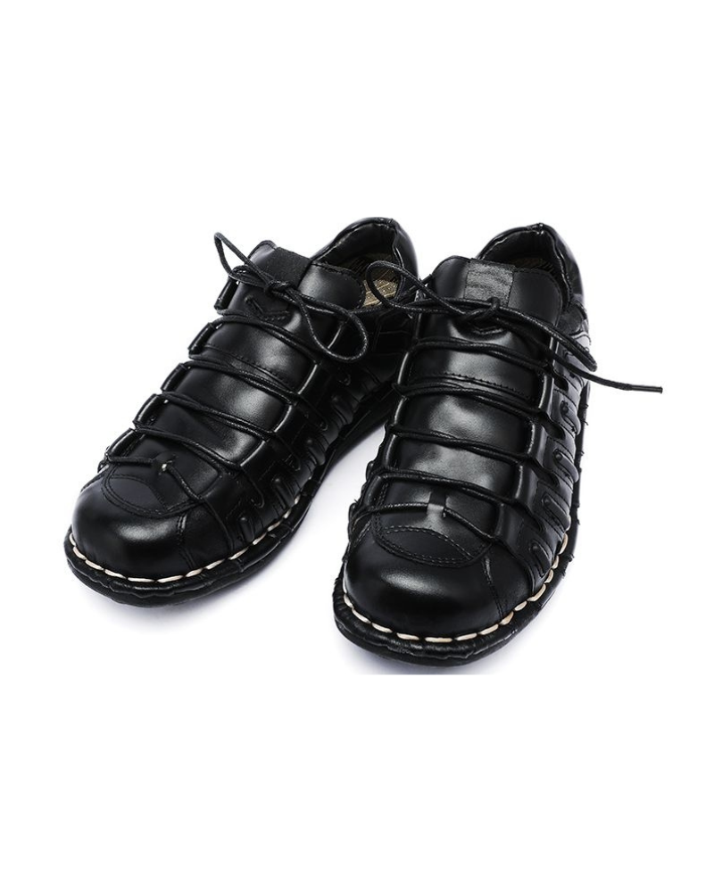 Techwear Punk Style Motorcycle Leather Shoes