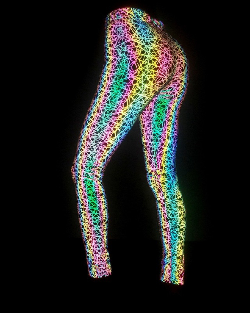 Reflective Rave Clothing Colorful Tank Leggings (Sold Separately)