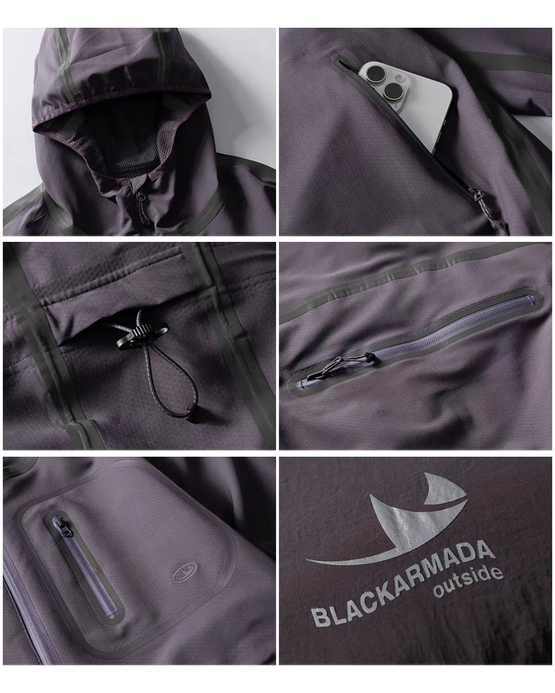 Reflective Water-Resistant Unisex Hiking Jacket