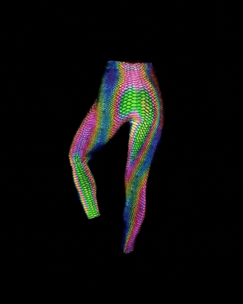 Reflective Rave Clothing Colorful Tank Leggings (Sold Separately)