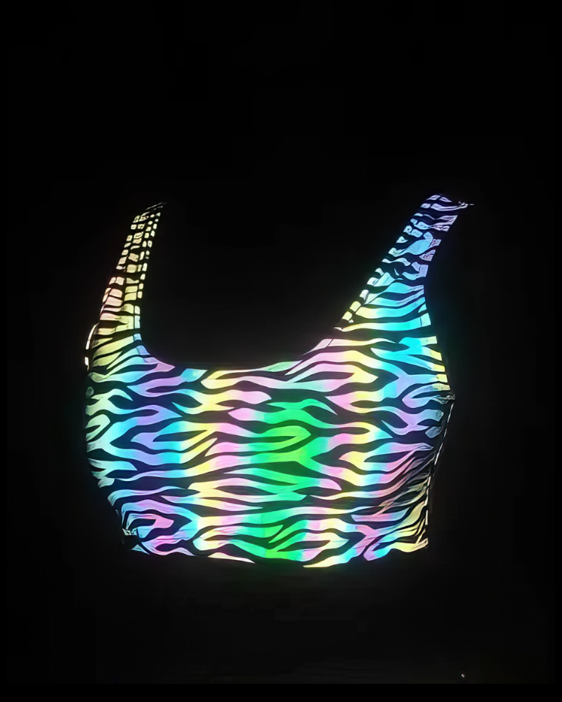 Reflective Rave Clothing Colorful Tank Leggings (Sold Separately)