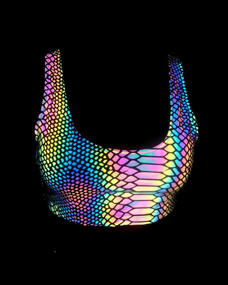 Reflective Rave Clothing Colorful Tank Leggings (Sold Separately)