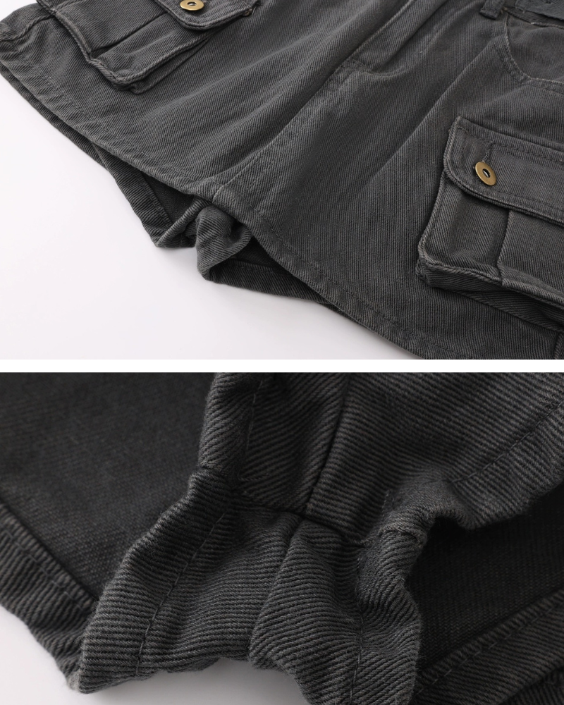 Retro Belt Cargo A Line Skirt