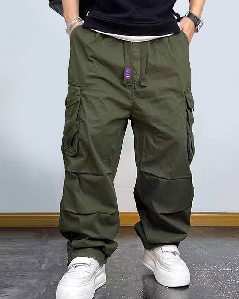 Retro Baggy Streetwear Wide Leg Cargo Pants