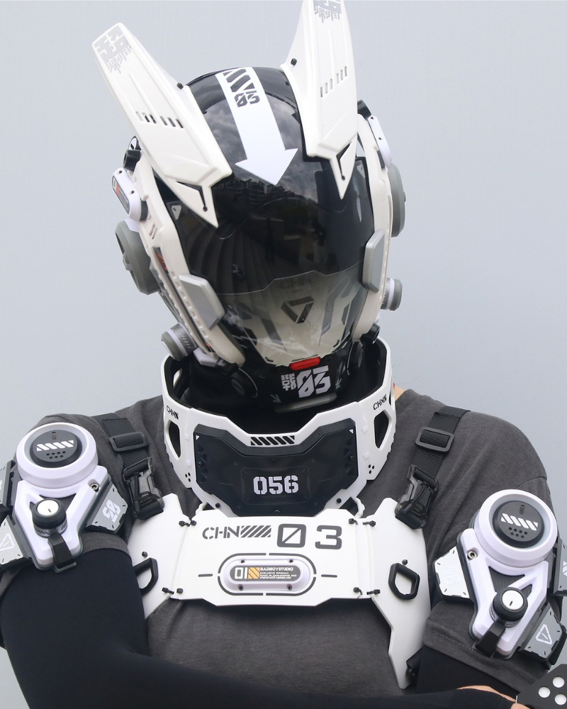 Sci-Fi Mechanical Cosplay Cyberpunk Helmet Mask