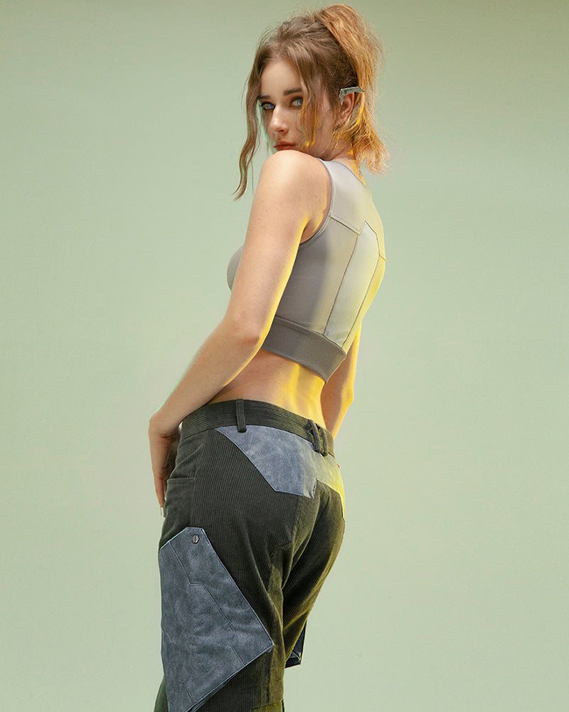 XIPHEVIL Cyberpunk Shadow Patrol Corduroy Pants