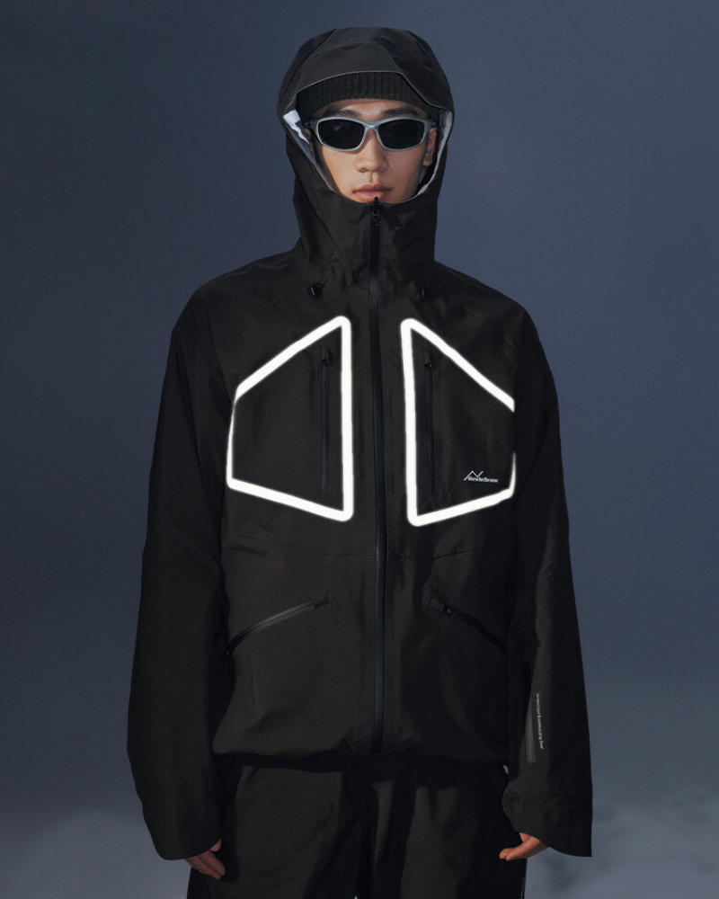 Ski Wear 3L Reversible Reflection Ski Jacket -Unisex