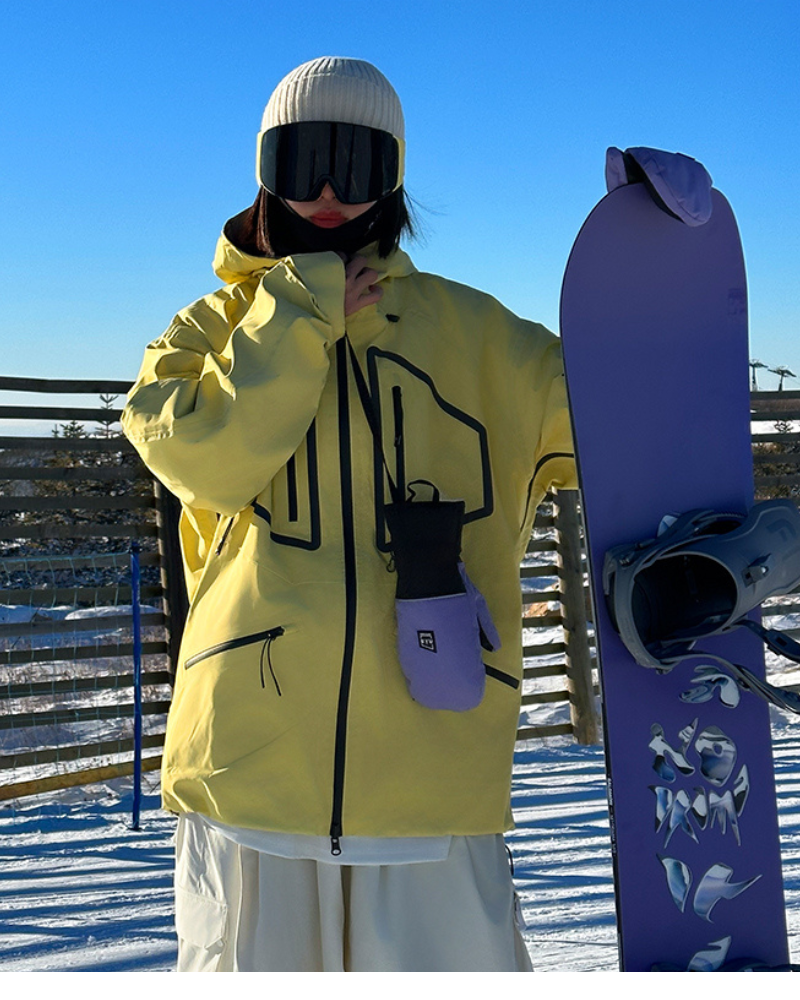 Ski Wear 3L Reversible Reflection Ski Jacket -Unisex