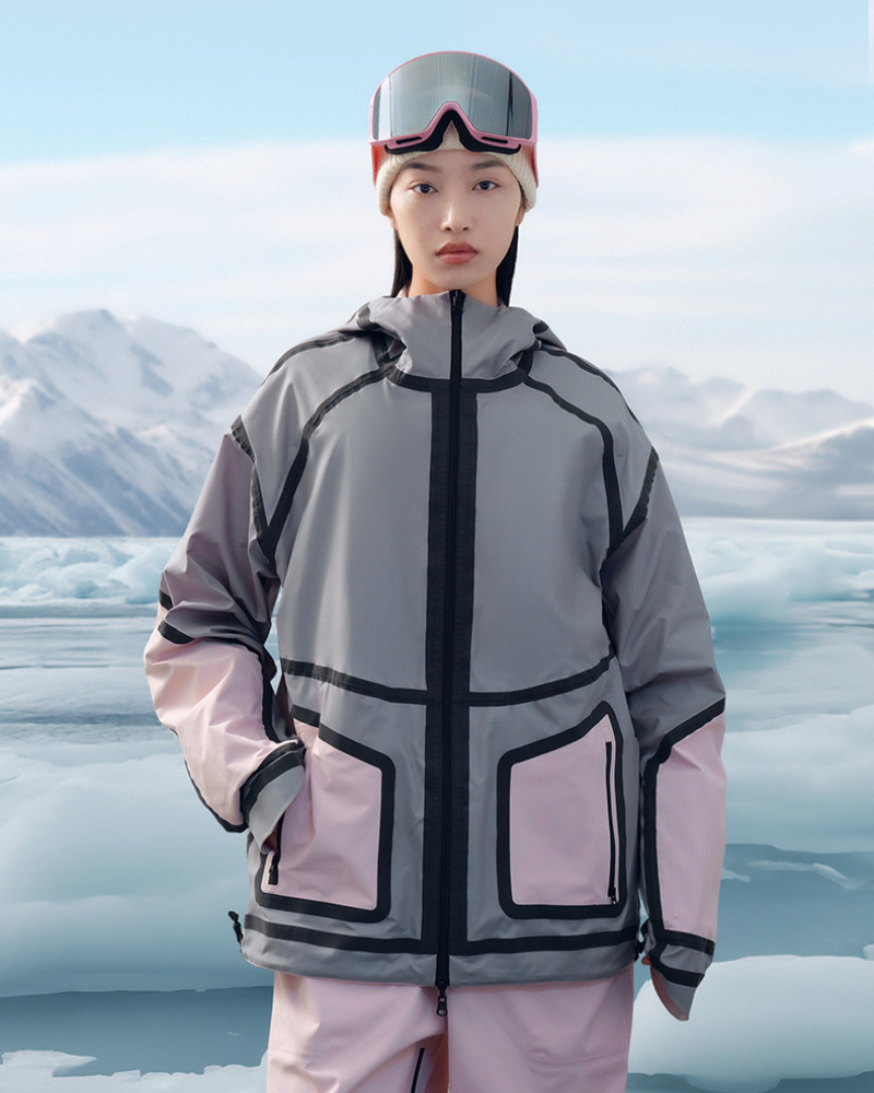 Ski Wear 3L Reversible Reflection Ski Jacket -Unisex