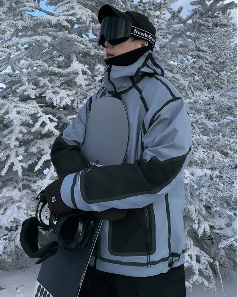 Ski Wear 3L Reversible Reflection Ski Jacket -Unisex