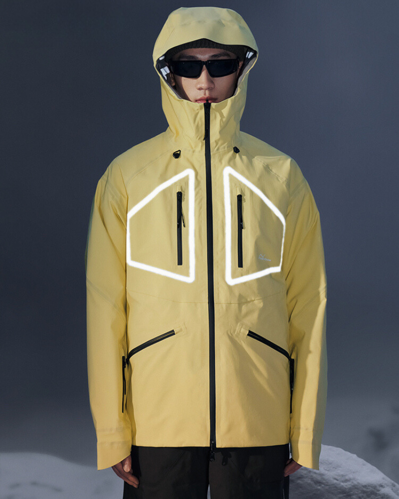 Ski Wear 3L Reversible Reflection Ski Jacket -Unisex