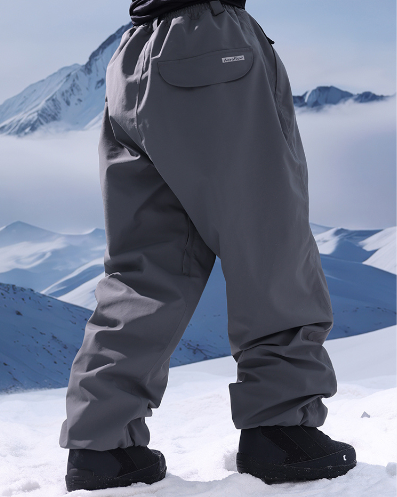 Ski Wear 3L Thick Baggy Snow Pants -Unisex