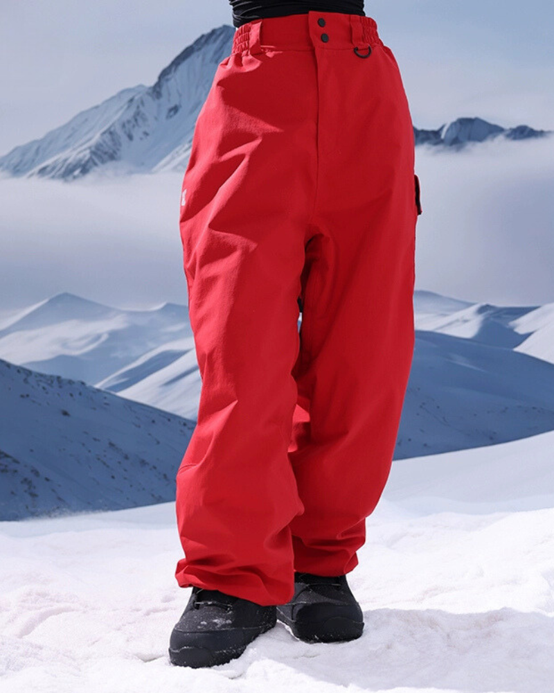 Ski Wear 3L Thick Baggy Snow Pants -Unisex