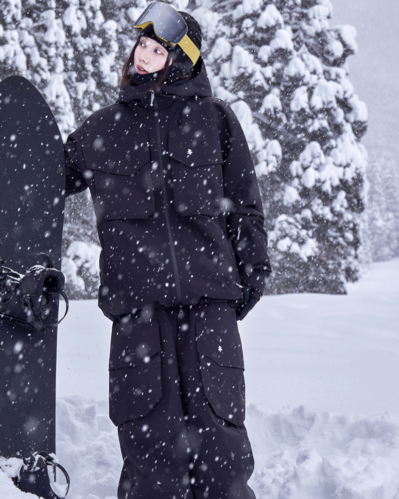 Ski Wear 3L Warm Waterproof Ski Jacket Cargo Pants Suit -Unisex (Single Unit Available)