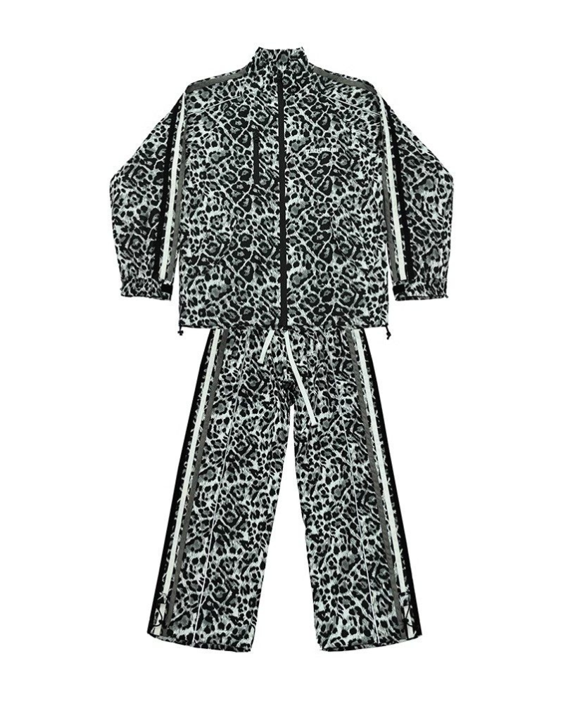 Ski Wear 3L Windproof Waterproof Leopard Ski Jacket & Pants Set -Unisex