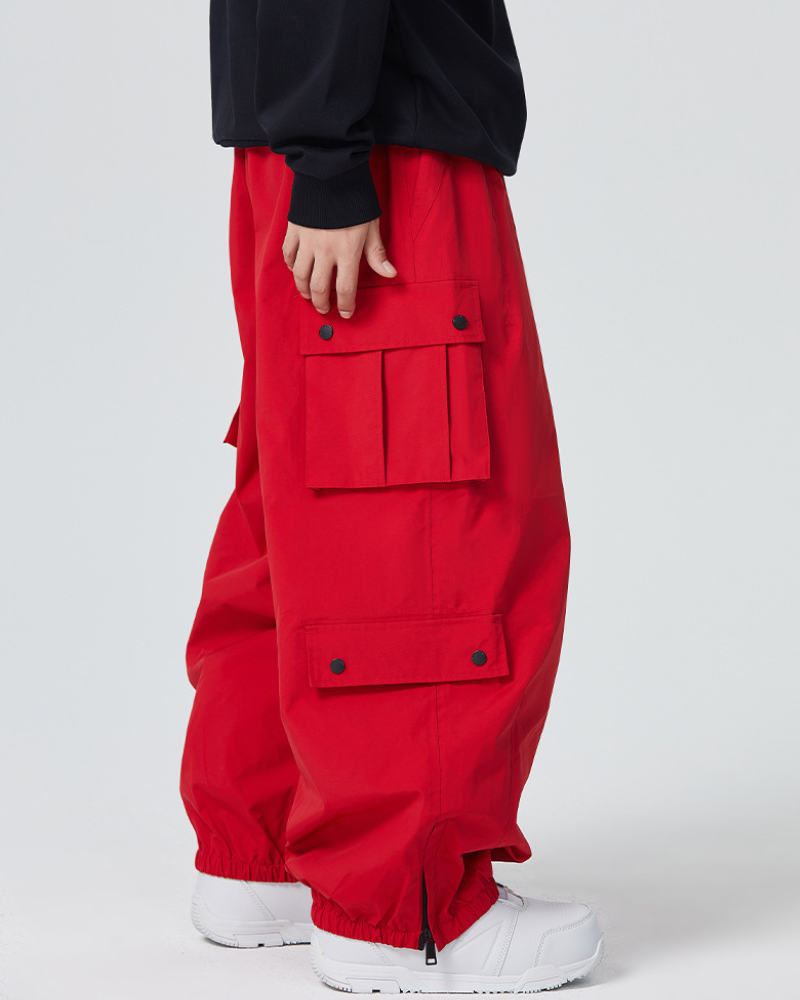 Ski Wear Baggy Snowboard Cargo Snow Pants - Unisex