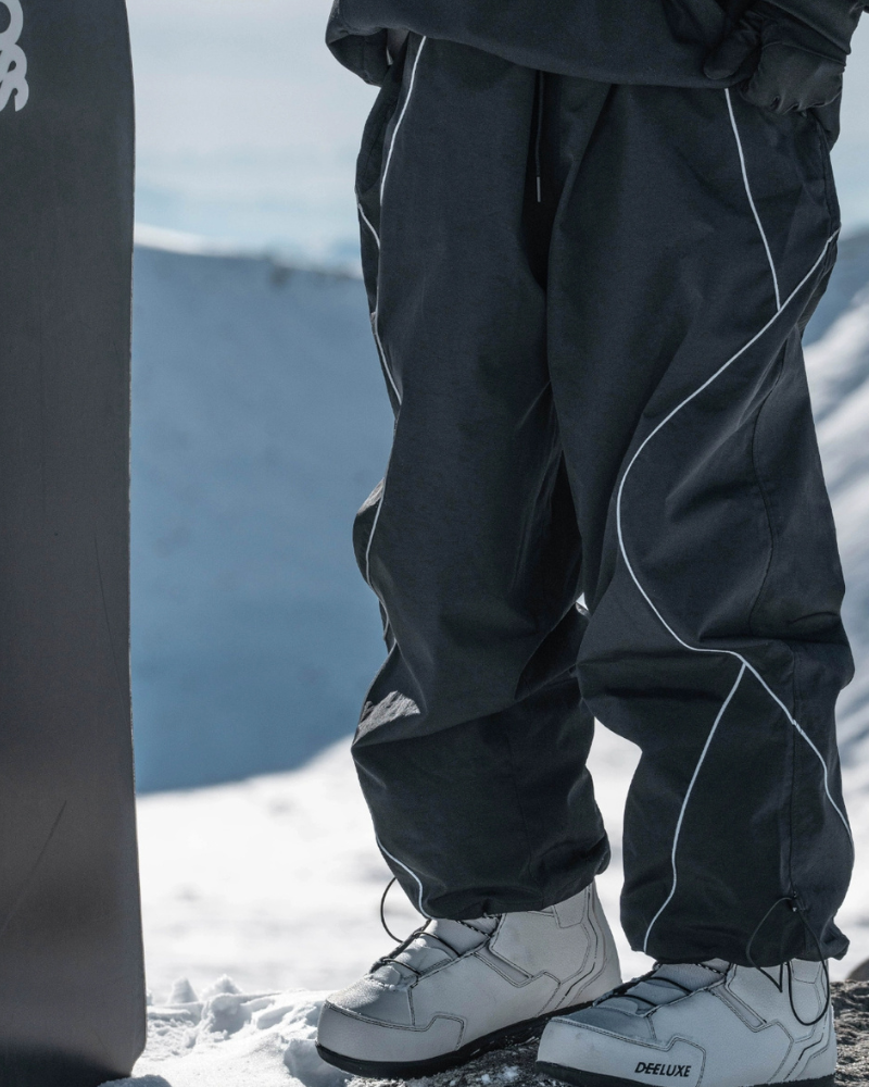 Ski Wear Black Reflective Waterproof Ski Hoodie & Pants Suit -Unisex (Single Unit Available)
