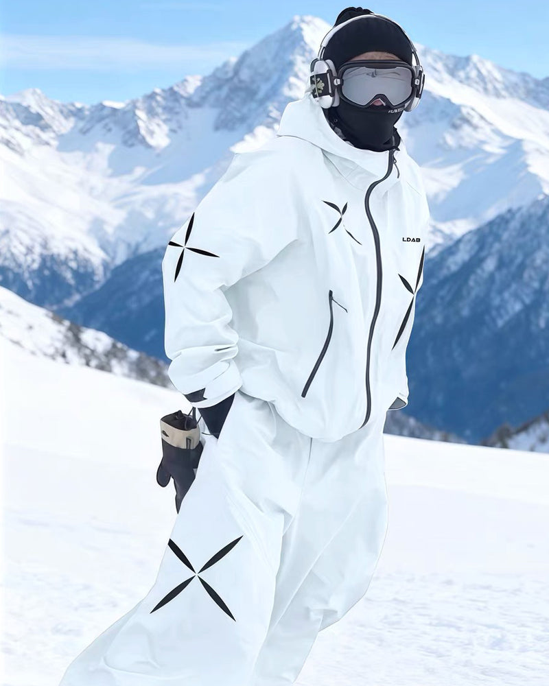 Ski Wear Starry Windproof Waterproof Ski Suit -Unisex