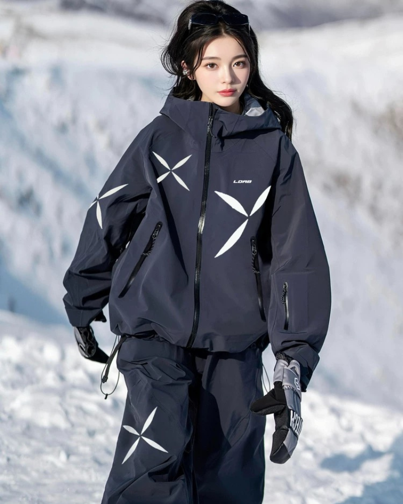 Ski Wear Starry Windproof Waterproof Ski Suit -Unisex