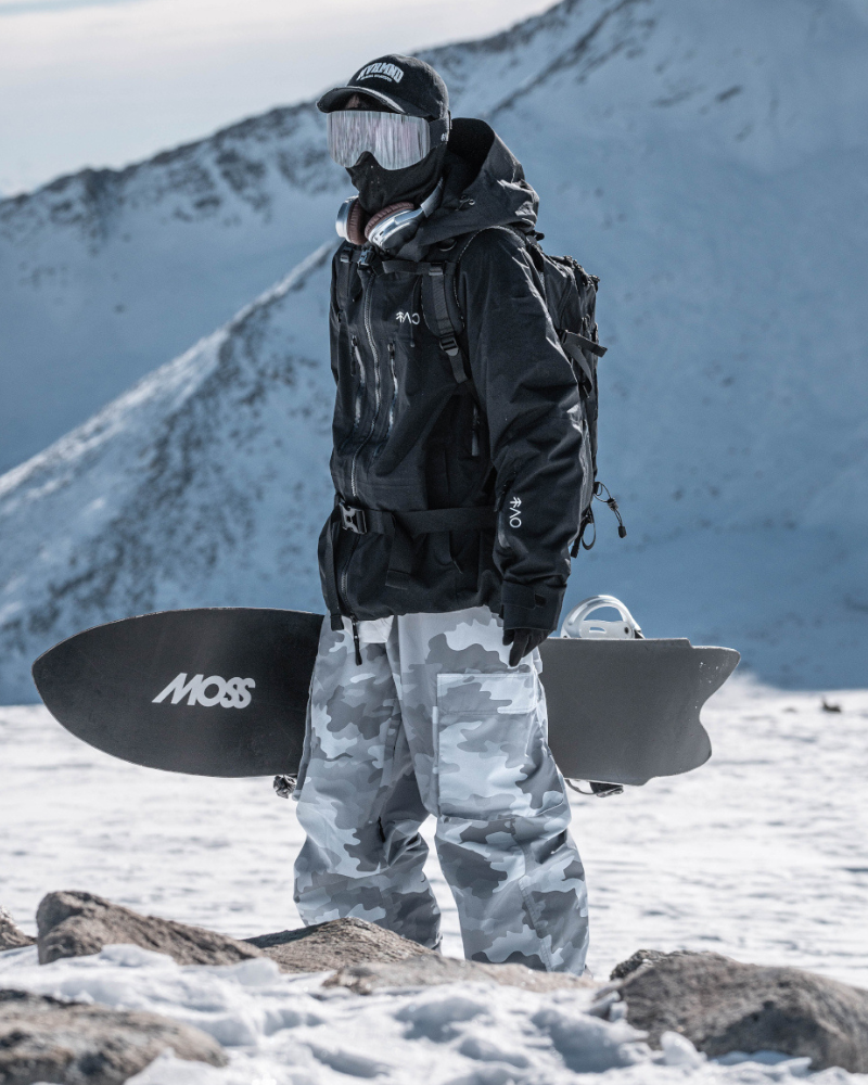 Ski Wear Camouflage Fleece-Lined Snowboard Pants -Unisex