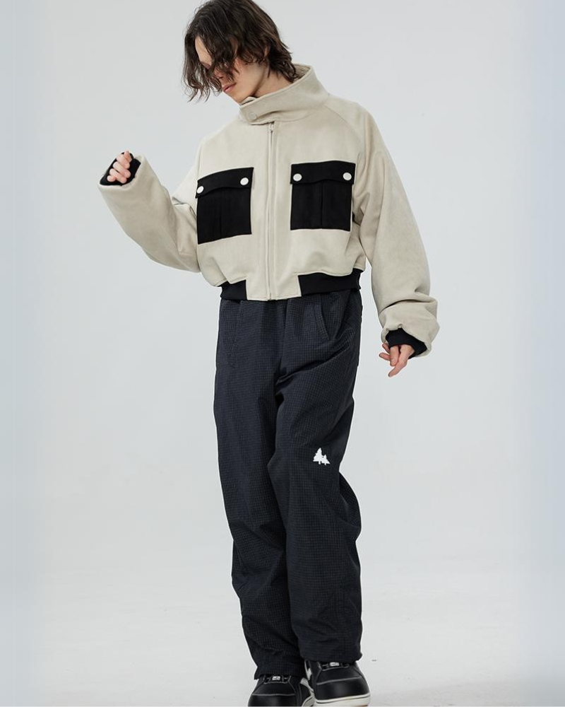 Ski Wear Short Pilot Jacket&Bibs Snow Suit - Unisex (Sold Separately)