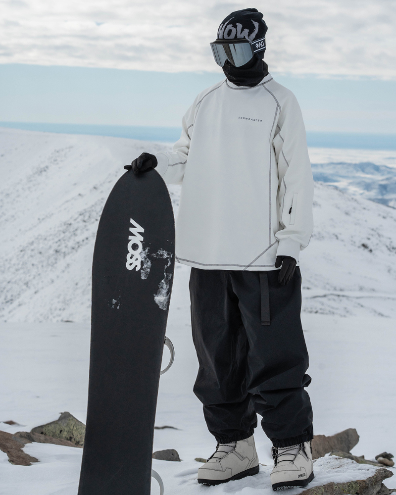 Ski Wear Loose-Fit Fleece-Lined Indoor Ski Sweatshirt -Unisex