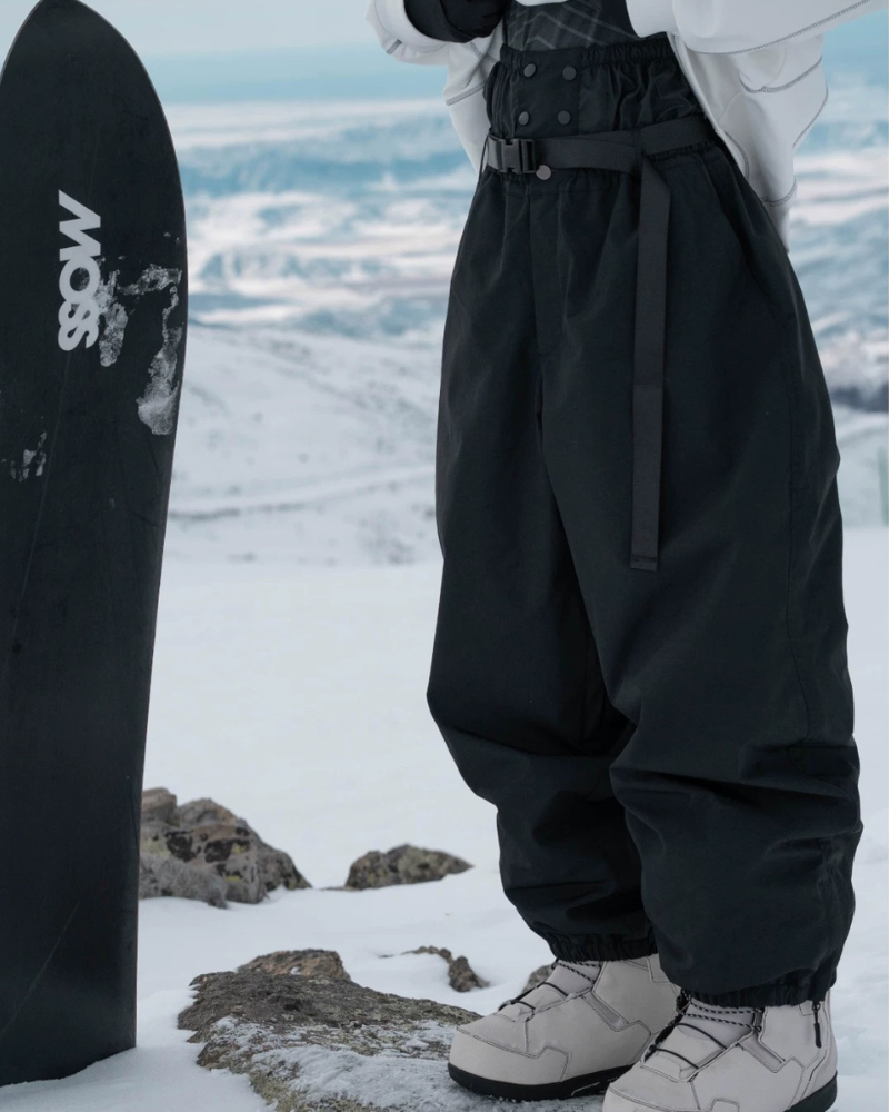Ski Wear Loose Fit Fleece-Lined Snowboard Pants -Unisex