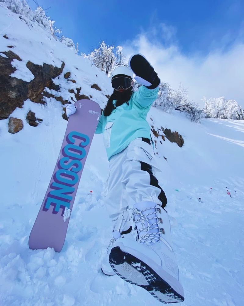 Ski Wear Neon Reflective Cargo Snow Pants -Unisex