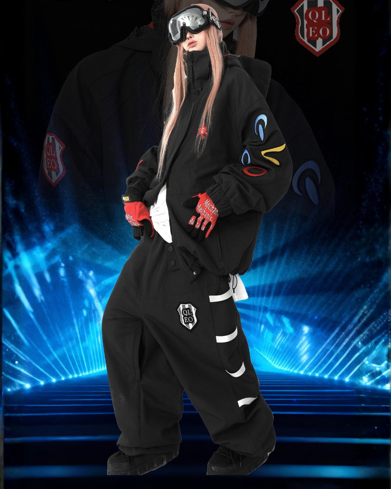 Ski Wear Night Warrior 3L Fleece Ski Suit - Unisex (Single Unit Available)