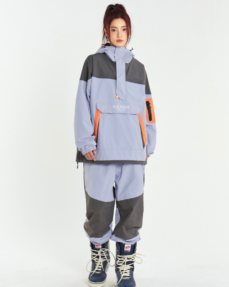 Ski Wear Snowboarding Patchwork Snow Suit -Unisex