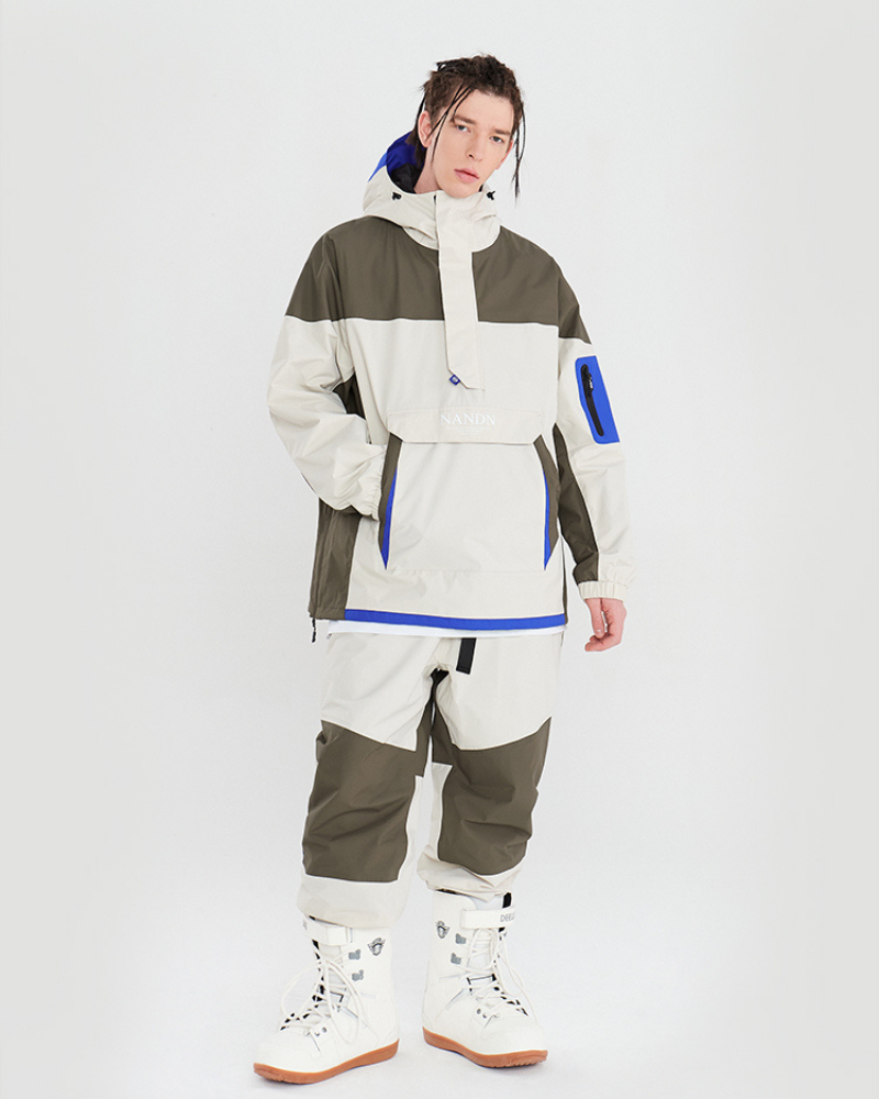 Ski Wear Snowboarding Patchwork Snow Suit -Unisex