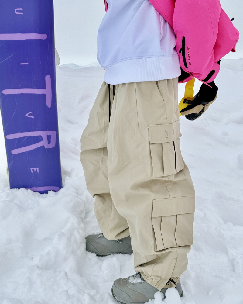 Ski Wear Snow Outfits Baggy Cargo Snow Pants - Unisex