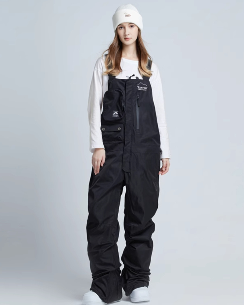 Ski Wear Snowboard Gear Cargo Ski Bibs -Unisex
