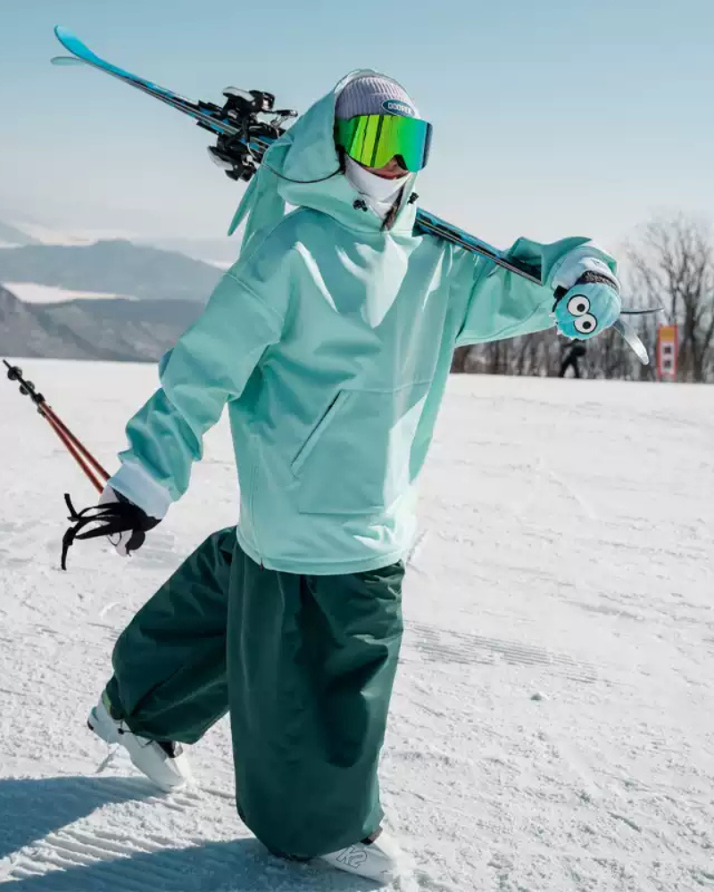 Ski Wear Waterproof Snow Bunny Hoodie -Unisex
