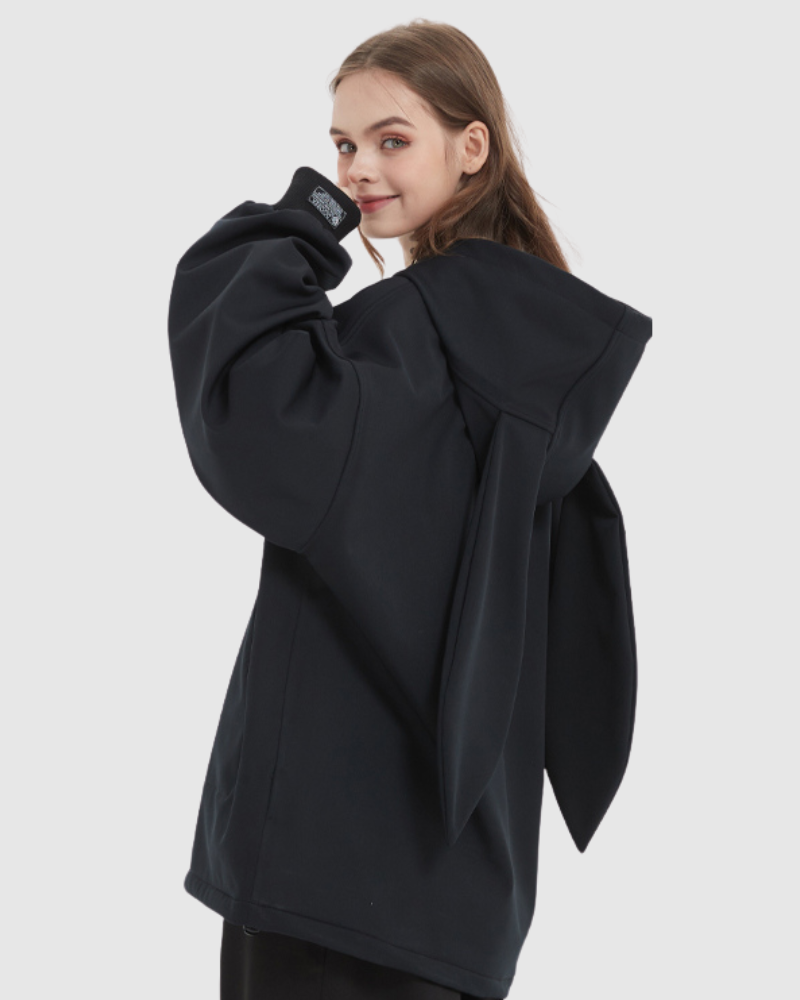 Ski Wear Waterproof Snow Bunny Hoodie -Unisex