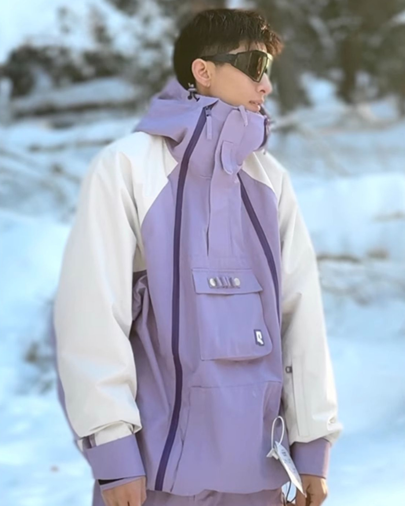 Ski Wear Snowboard 3L Purple Snow Jacket&Pants Suit - Unisex (Single Unit Available)