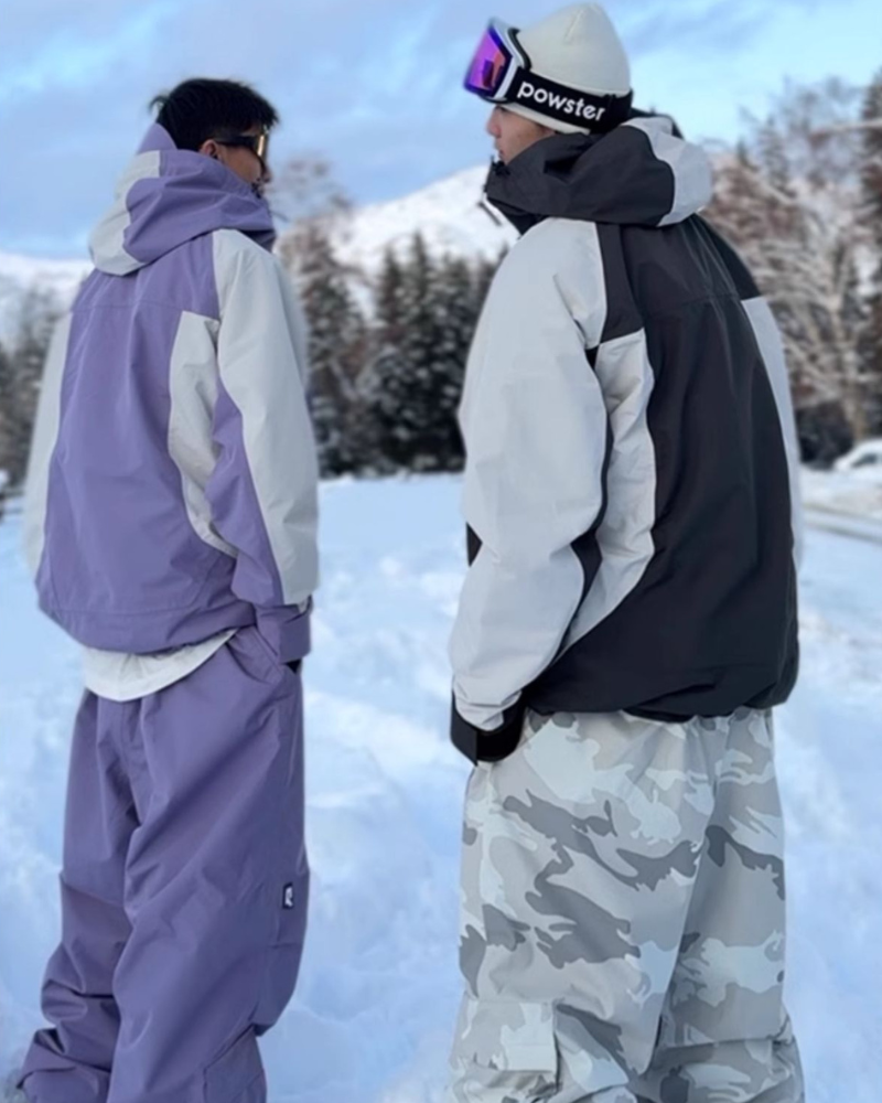 Ski Wear Snowboard 3L Purple Snow Jacket&Pants Suit - Unisex (Single Unit Available)