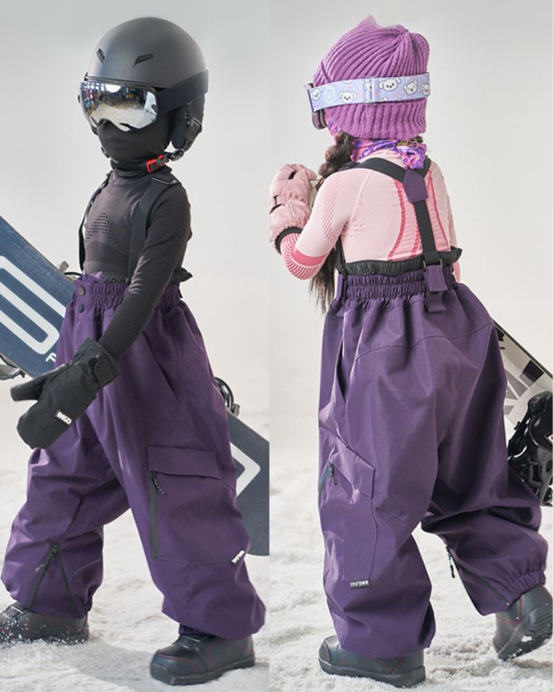 Ski Wear Snowboard 3L Thick Kids Ski Bibs