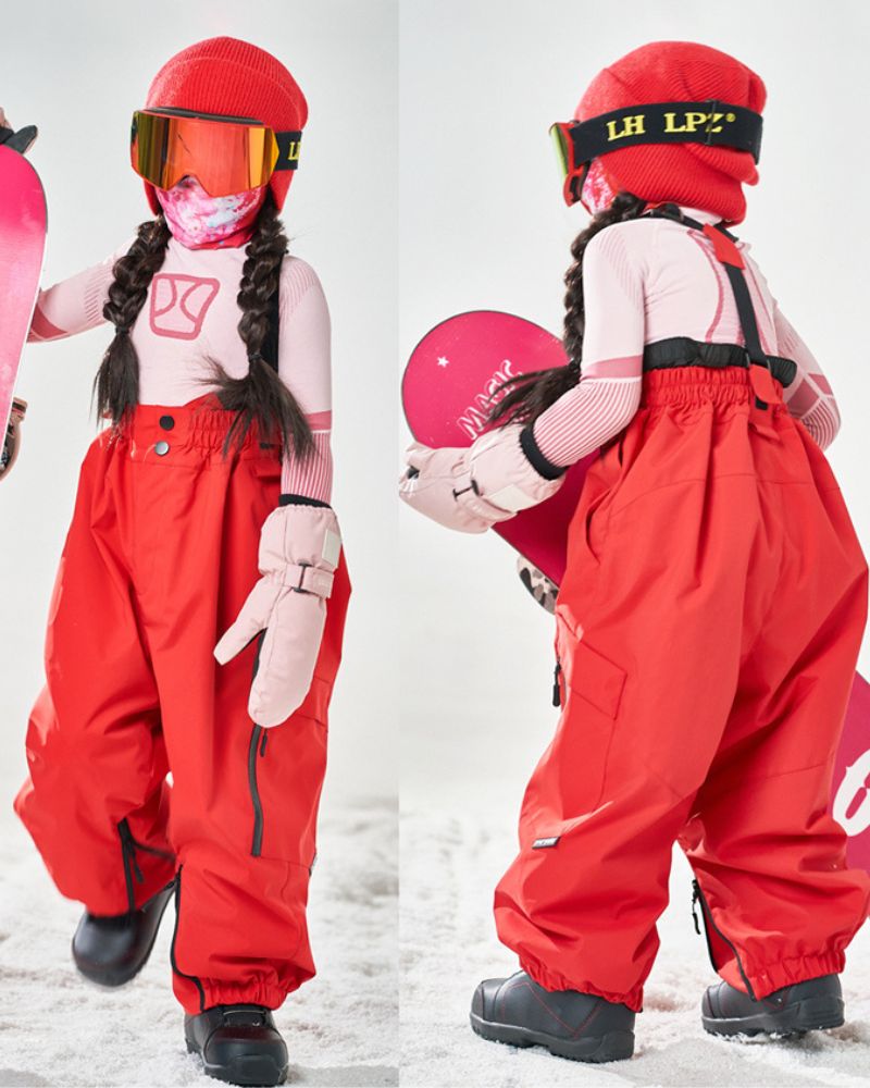 Ski Wear Snowboard 3L Thick Kids Ski Bibs