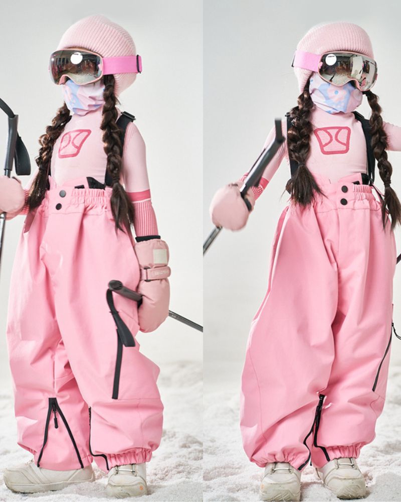 Ski Wear Snowboard 3L Thick Kids Ski Bibs