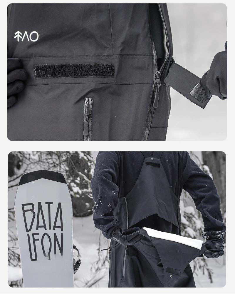 Ski Wear Snowboard 3L Waterproof Breathable Ski Bib Pants -Unisex