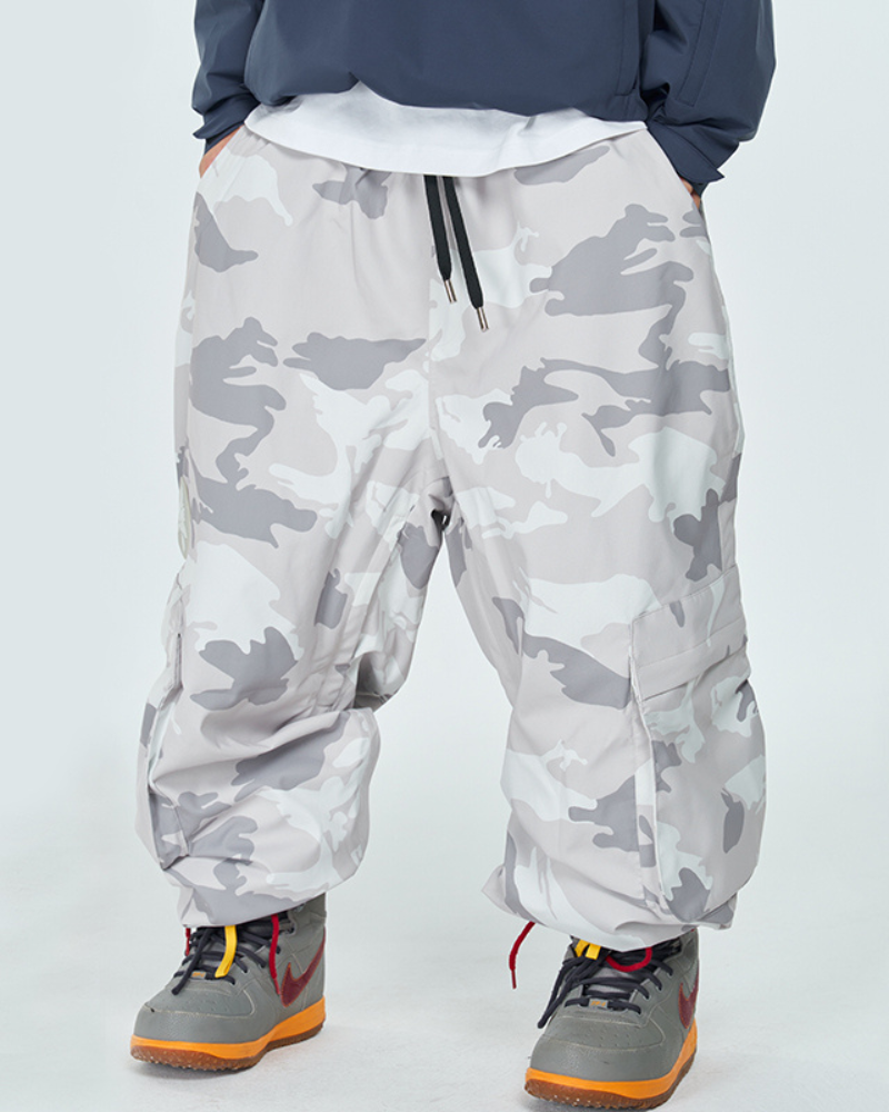 Ski Wear Snowboard Camo Cargo Baggy Snow Pants - Unisex