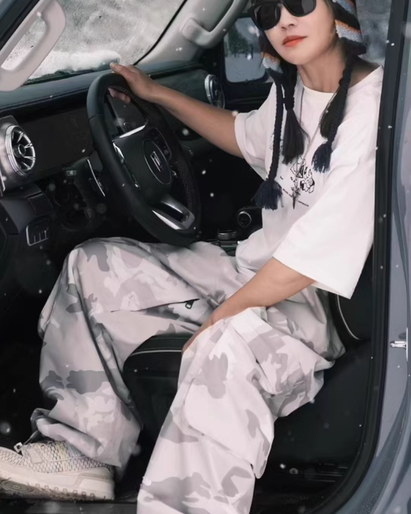 Ski Wear Snowboard Camo Cargo Baggy Snow Pants - Unisex