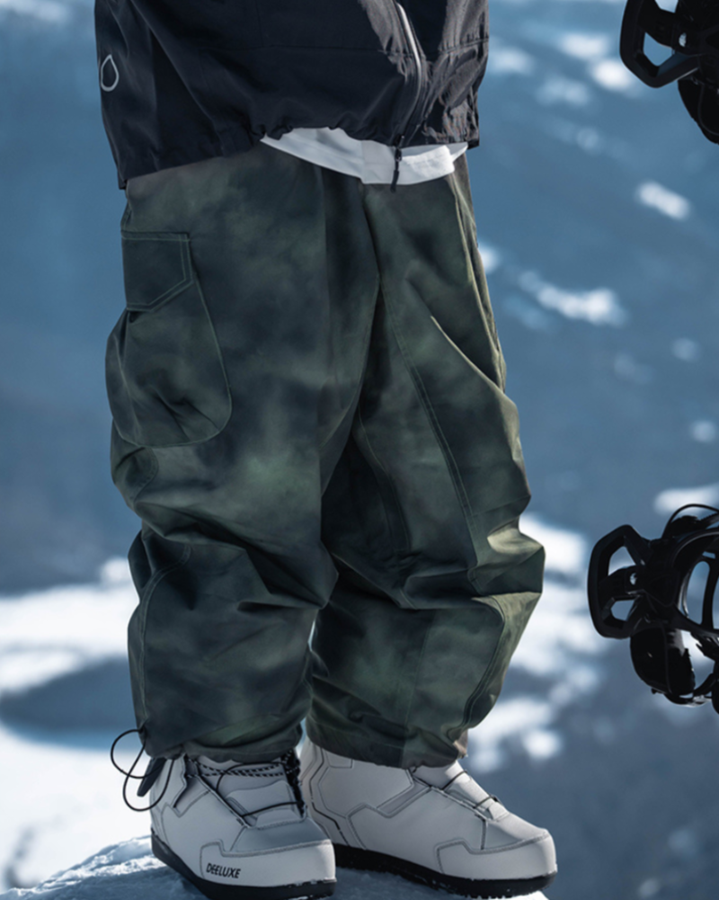 Ski Wear Snowboard Camo Oversize Snow Pants -Men&