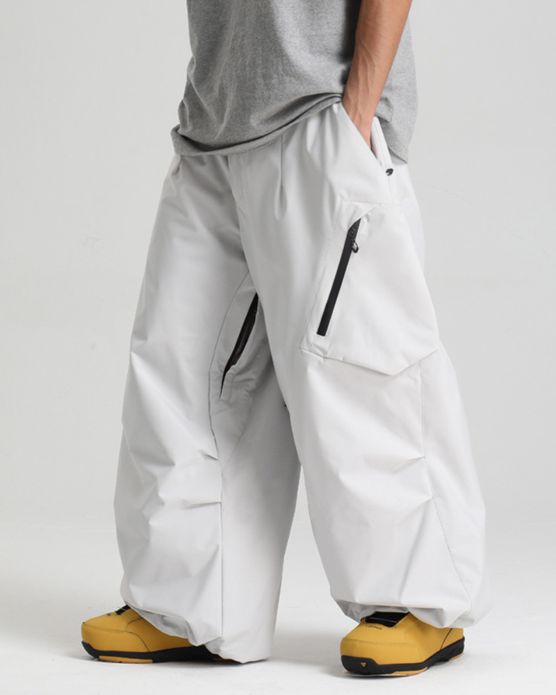 Ski Wear Snowboard Gear Cargo Baggy Snow Pants -Unisex